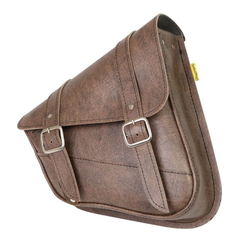 Willie & Max Revolution スイングアーム　サドルバッグ　ブラウン-01