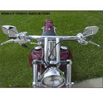 Wild 1 Chubbys Drag Bars ハンドル　6インチ　クローム