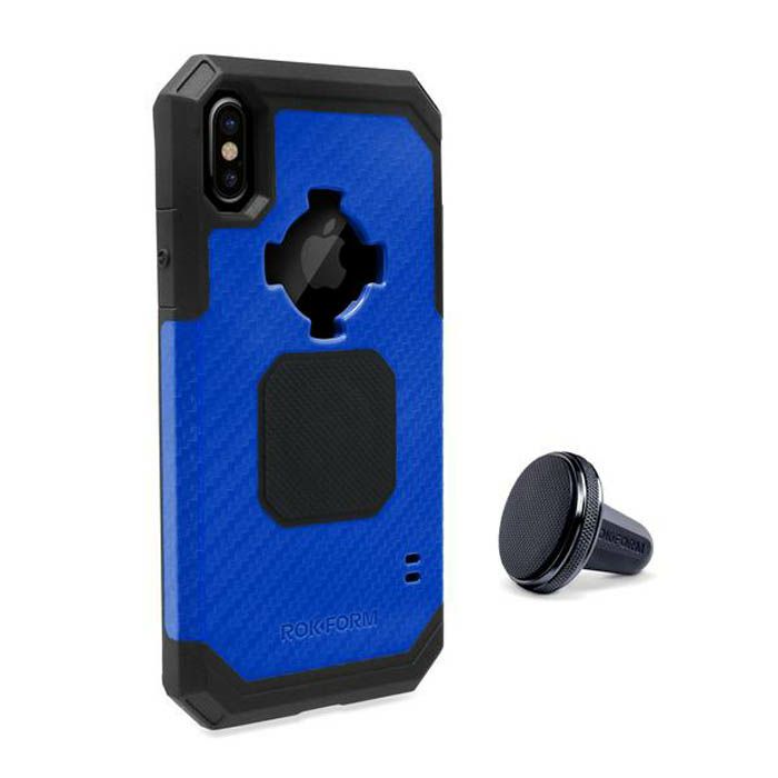 ROKFORM i-Phone X/XS Ruggedケース ブルー/ブラック-01