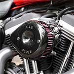 SALE】S&S ブラック ミニティアドロップ ステルスエアクリーナー