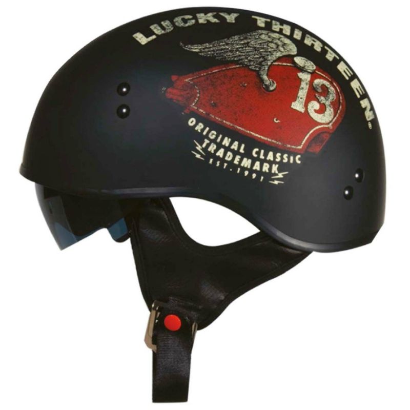 TORC T55 Lucky 13 Wing Tank ハーフヘルメット フラットブラック-01