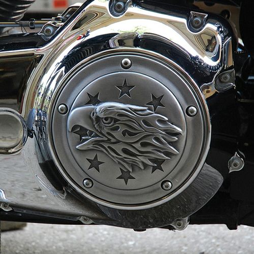 クロームドーム リバティイーグル ダービーカバー エイジドフィニッシュ-01