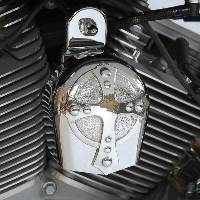 クロームドーム スパニッシュクロス ホーンカバーメダリオン ポリッシュ-01