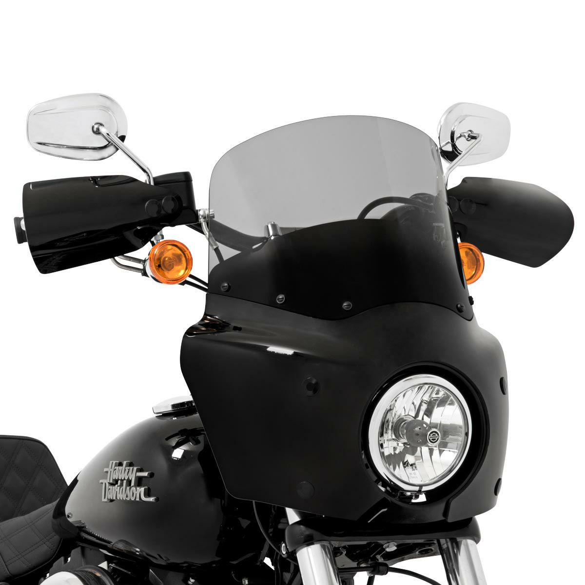 メンフィスシェード ロードウォリアー用ウインドシールド　ブラックスモーク 11インチ-02