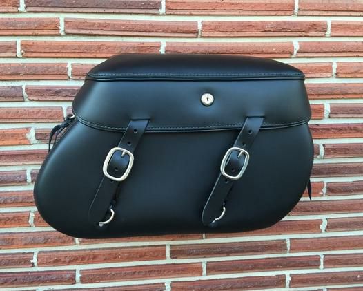 Leather Pros 本革デタッチャブル・ラージ・サドルバッグ(左右セット) LP4000 ソフテイル用-01