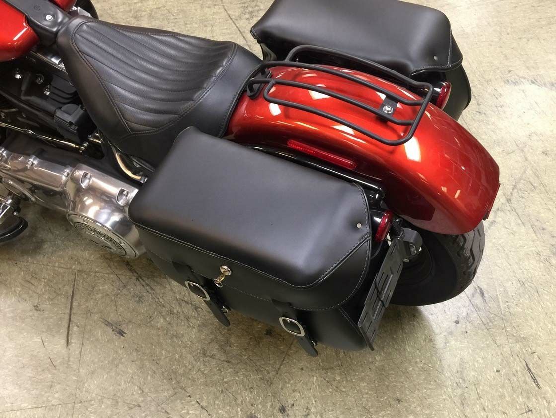 Leather Pros 本革デタッチャブル・サドルバッグ ソフテイルスリム用-06