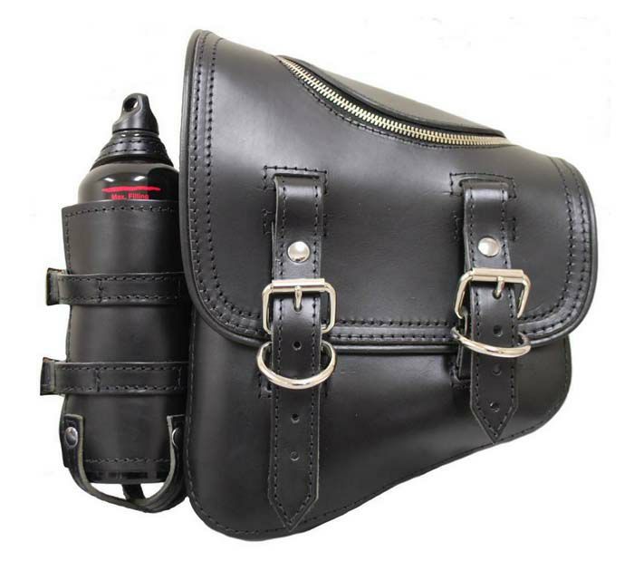La Rosa Design ソフテイル・スイングアームバッグ（本革）ジッパー＆ボトルホルダー付-01