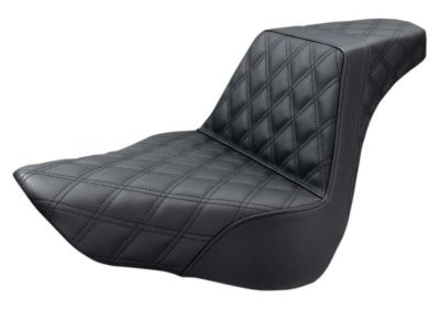 SaddleMen　フロント＆リア　LS-ステップアップシート　ブラック FLFB/S