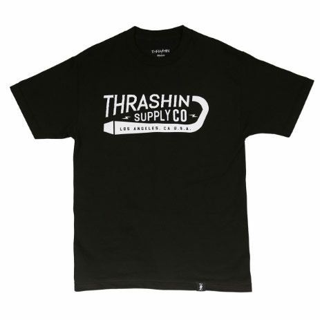 Thrashin Supply　エキゾーストTシャツ　ブラック-01