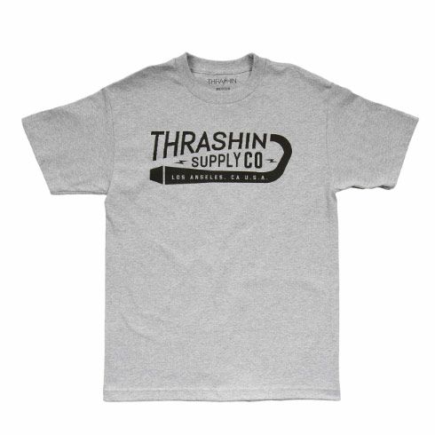 Thrashin Supply　エキゾーストTシャツ　グレー-01