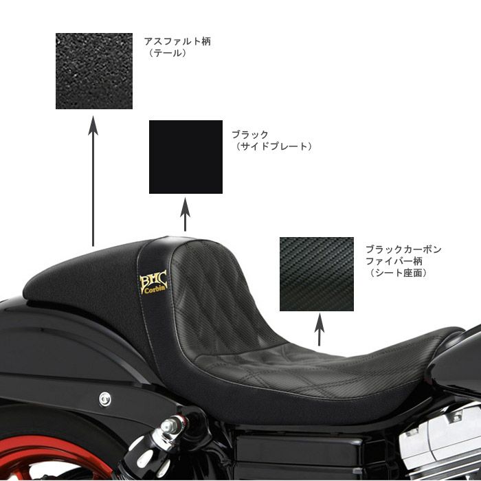 コルビン THE WALL ソロシート 06-17 FXD、FXDC、FXDB、FXDL-01