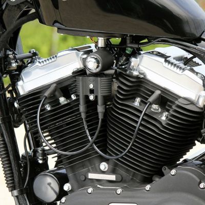 GLEAMING WORKS スポーツスター イグニション移設ブラケット ブラック
