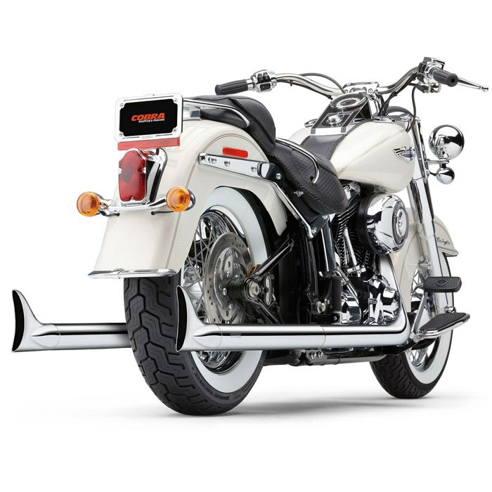 COBRA　BAD HOMBRE デュアルフィッシュテールマフラー 97-06 Softail-01