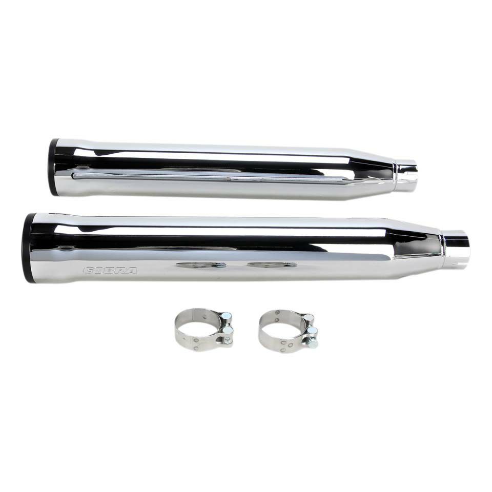 COBRA RACE PRO TIPS スリップオンマフラー クローム ソフテイル 2007～2017 FLSTF, 2017 FLSTN,FLS-01