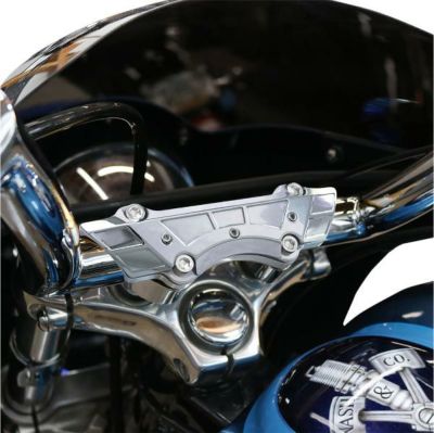 【SALE】Paul Yaffe's Bagger Nation Weld Wing ノースリップ ライザークランプ クローム