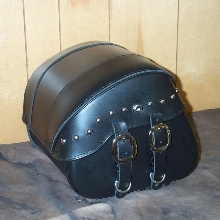 Leather Pros トランク バッグ リッドスタッズ付-01