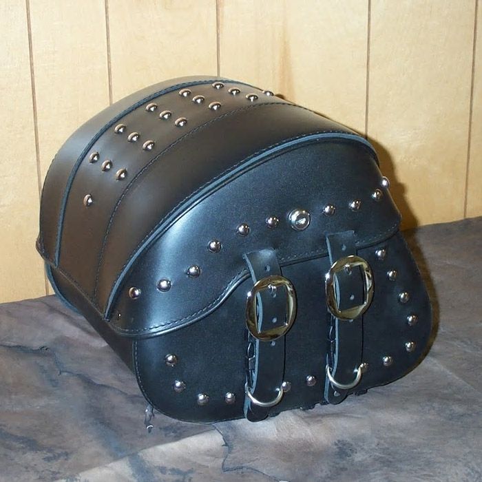 Leather Pros トランク バッグ フルスタッズ付-01