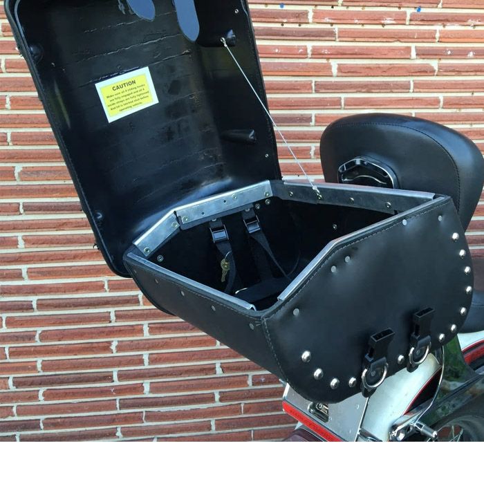 Leather Pros トランク バッグ ラージ フルスタッズ付-01