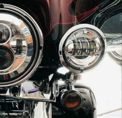 WMW LED補助ライト 4インチ　クローム 左右セット