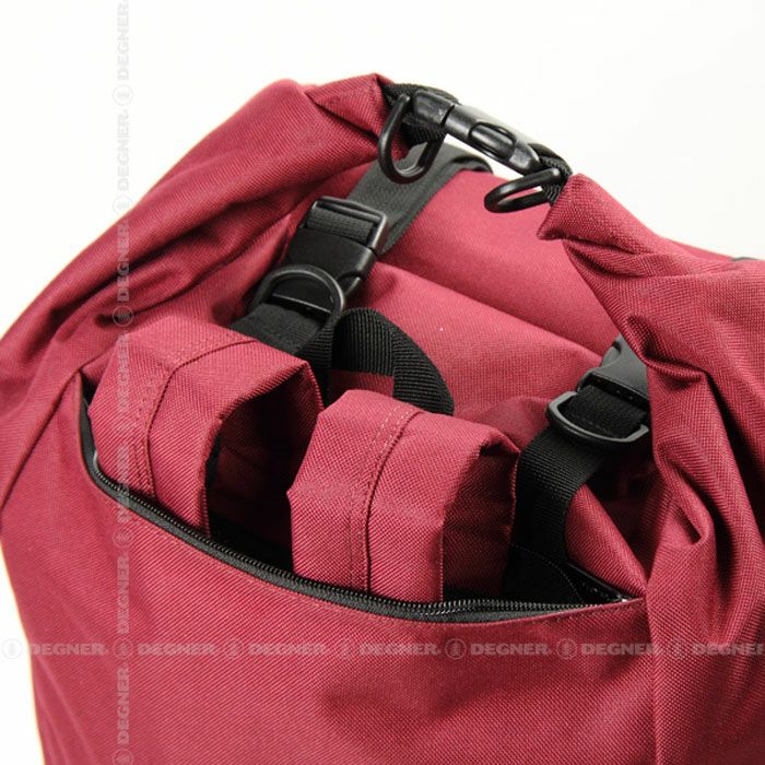 デグナー リフレクター付レインバッグ　ワイン-03