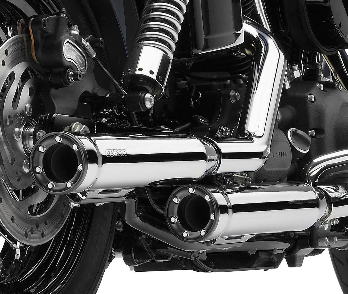 COBRA 3インチ スリップオンマフラー RPT クローム ダイナ |ハーレー 