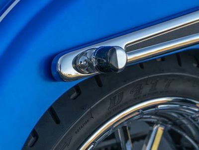 Arlen Ness 1インチ径 フルートスタイル ビレットLEDウインカー ブラック