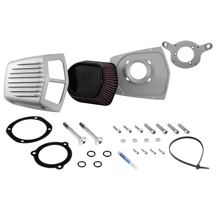 K&N　ストリートメタル　エアインテークシステム　シルバー　  電子制御スロットル用-03