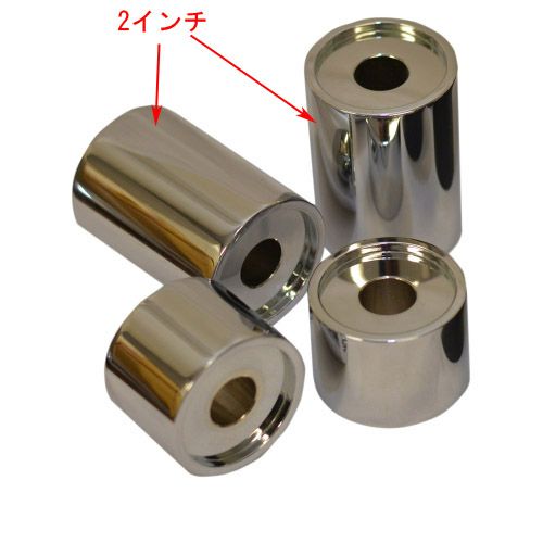 WILD1 Tバー、ライザー用　スペーサー　2インチ　クローム-02