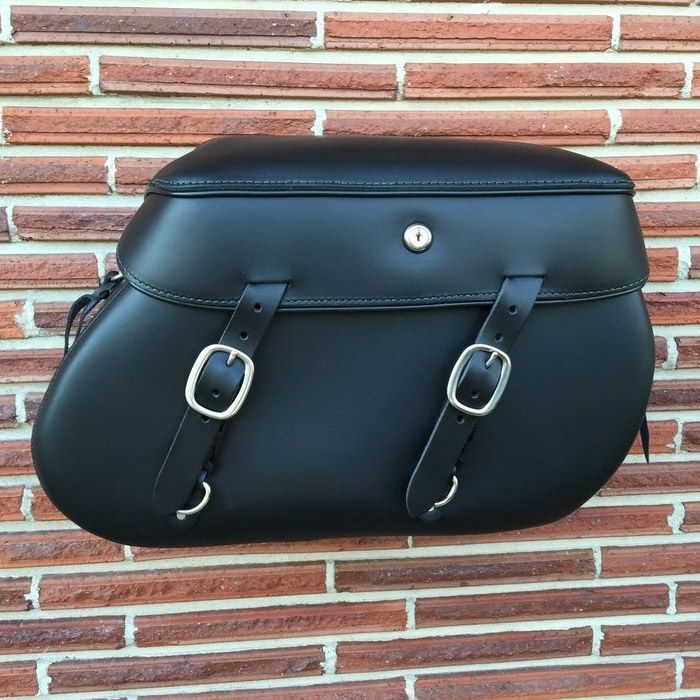 LEATHER PROS XL クラシック デタッチャブル・サドルバッグ-01