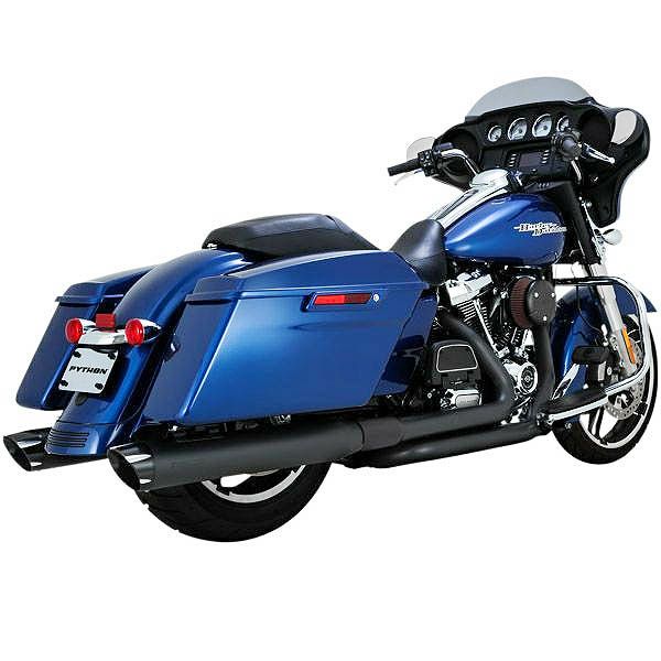 PYTHON　RAYZER　スリップオンマフラー　ブラック-02