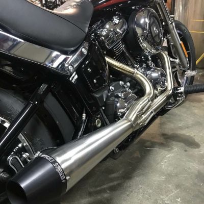 SAWICKI SPEED 2in1 フルエキゾーストマフラー　ブラッシュ　M8ソフテイル