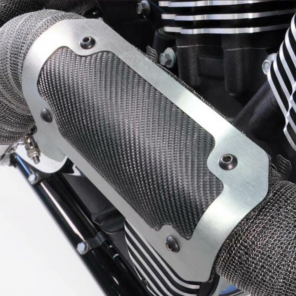 YLP ステンレス ダブルエンド マフラー ヒートシールド付き（マフラー 