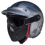 PREMIER　MASK NX　オープンフェースヘルメット　シルバー x シルバークローム