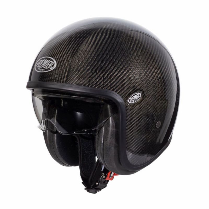 PREMIER　ビンテージ　カーボン　オープンフェースヘルメット-01