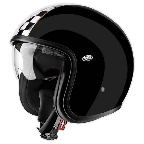 PREMIER　ビンテージ　CK　ブラック　オープンフェースヘルメット-01