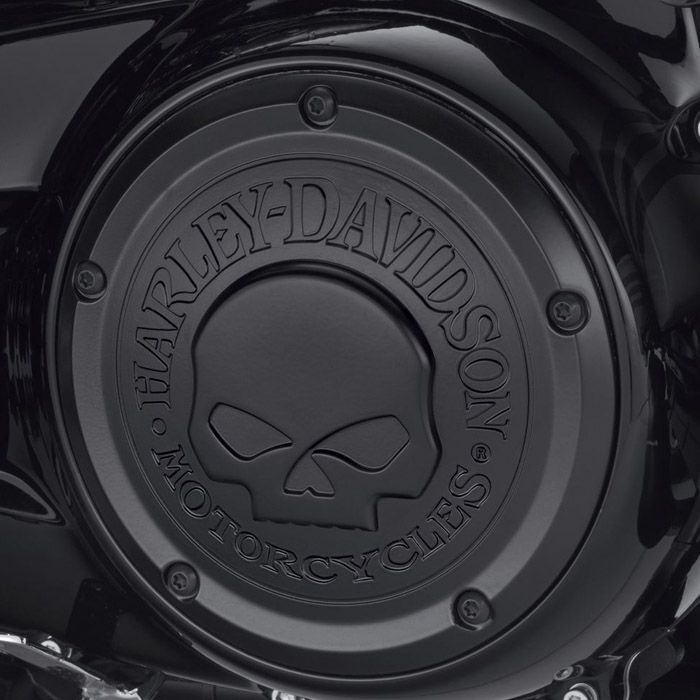 Willie G  スカル　ダービーカバー　ブラック-01