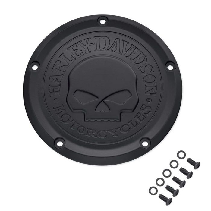 Willie G  スカル　ダービーカバー　ブラック-02