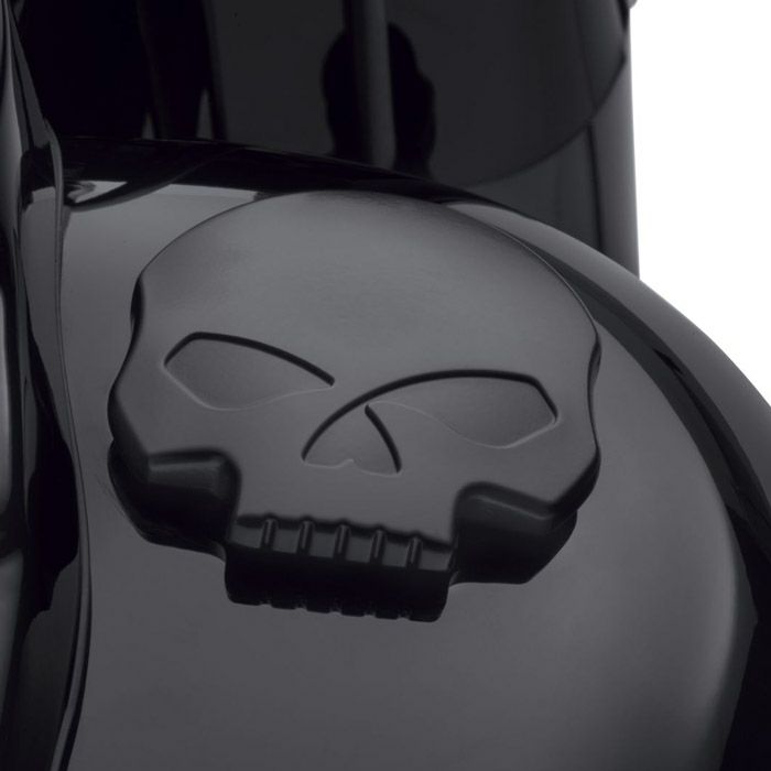 Willie G  スカル　フュエルキャップ　ブラック-01