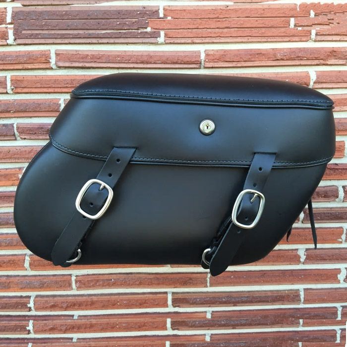 Leather Pros  本革デタッチャブル・サドルバッグ  1984～2017 ソフテイル用-01