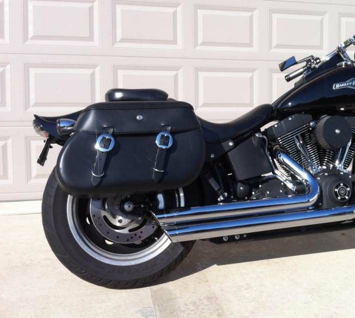 Leather Pros  本革デタッチャブル・サドルバッグ  1984～2017 ソフテイル用-02