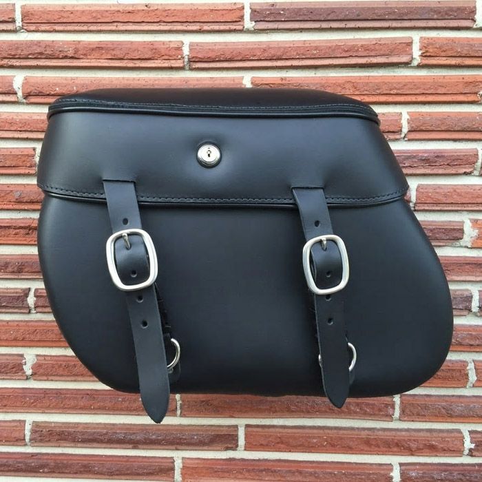 LEATHER PROS 本革デタッチャブル・サドルバッグ　ダイナ用CB3000（左用）-01