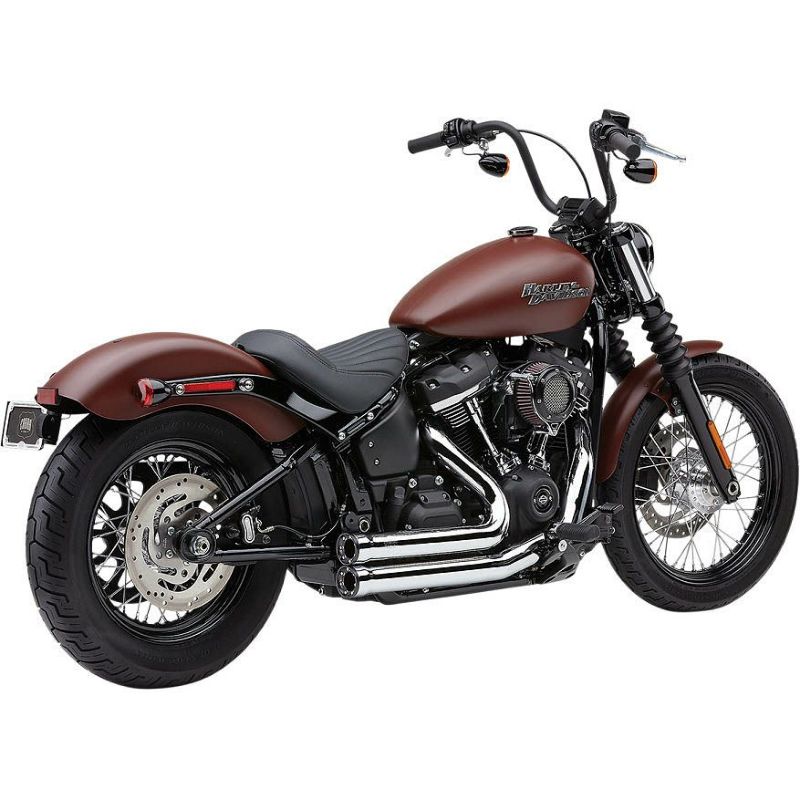 ハーレーマフラー COBRA　スリップオン M8ソフテイル　fxbrs fxbr M8ソフテイル用 (COBRAマフラー)｜ハーレーカスタムパーツ専門店