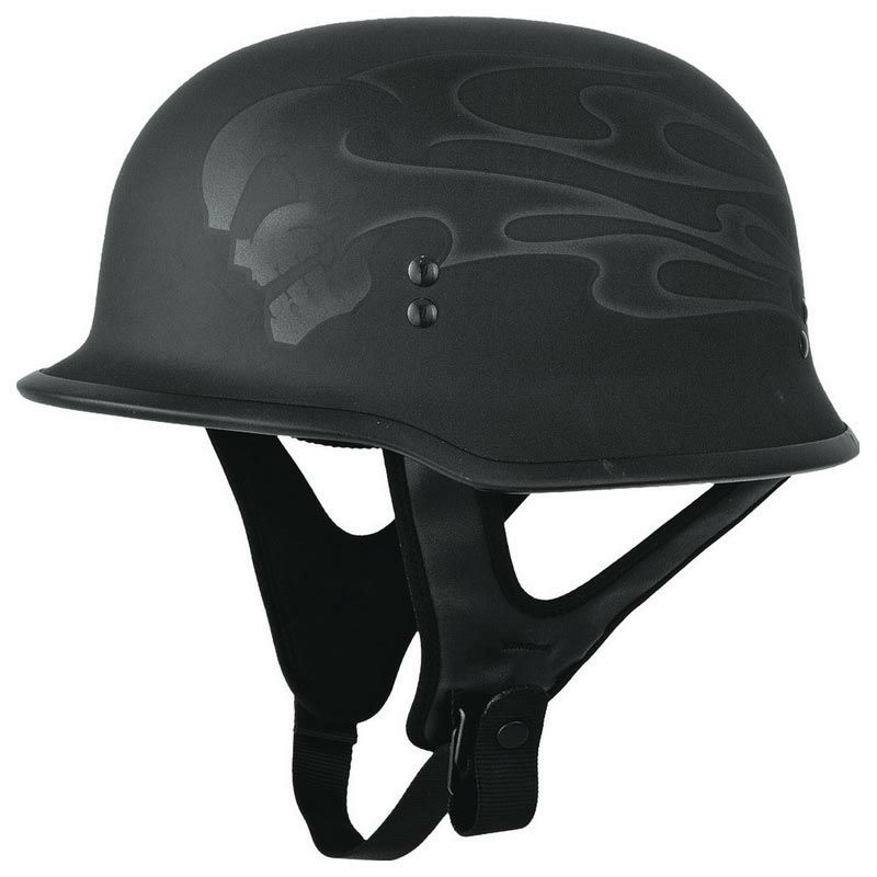 FLY RACING　9MM　ゴーストスカル・ジャーマンヘルメット-01