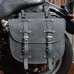 DEGNER レザーサドルバッグ ブラック
