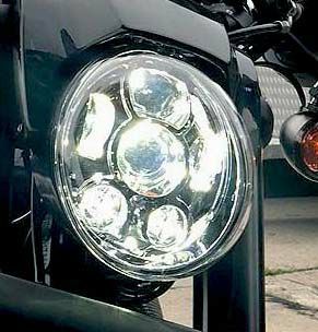 HogWorkz　V-Rod クロームLED ヘッドライト
