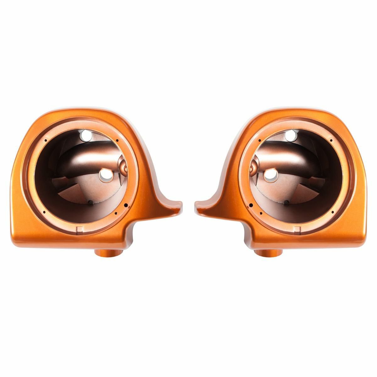 HOGWORKZ　ベント付ロアーフェアリング用　6.5インチスピーカーポッド　アンバーウィスキー-02