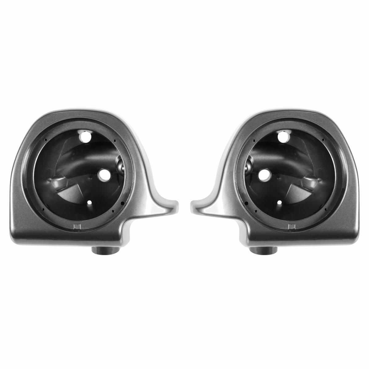 HOGWORKZ　ベント付ロアーフェアリング用　6.5インチスピーカーポッド　チャコールパール-02