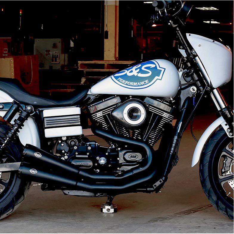 S&S カーボン ティアドロップ・ステルスエアクリーナー　ツインカム・ケーブルスロットル用-01