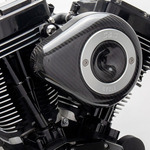 S&S カーボン ティアドロップ・ステルスエアクリーナー　ツインカム・電子制御スロットル用