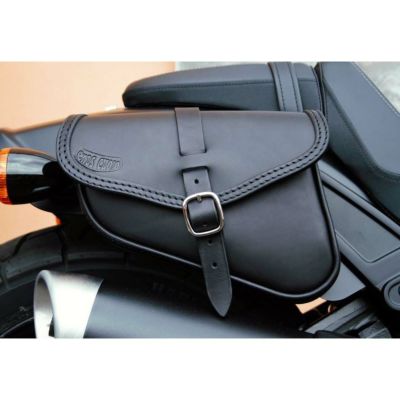エンズクオイオ　ビート　ブラック　ソフテイルM8右用サイドバッグ